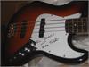 FULL SIZE JAZZ BASS SIGNED BY MIKE RUTHERFORD "GENESIS"