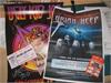 2 X SIGNED POSTERS AND TICKET/PASS. URIA HEEP AND UGLY KID JOE
