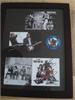Framed collage with CD insert signed by the WHO. Daltry, Townshend, Starkey, Townshend