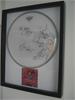 Drum Head signed by "CREAM" Eric Clapton , Jack Bruce and Ginger Baker