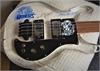 Genesis tibute guitar 1970s original vintage Ibanez/CSL resin body bass signed by Mike Rutherford and Steve Hackett with logos