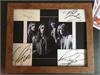 The fabulous Status Quo originals.Framed photo with individual signed cards