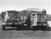 The trucks purchased by Live Aid which were filled with essential supplies and shipped to Eritrea