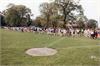 Runners at the start of the "I ran the world" event