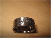 Heavy white metal ring designed and engraved signature by OZZY