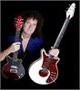 Brian May Red special Mini Signed by Brian, on the left of the photo.